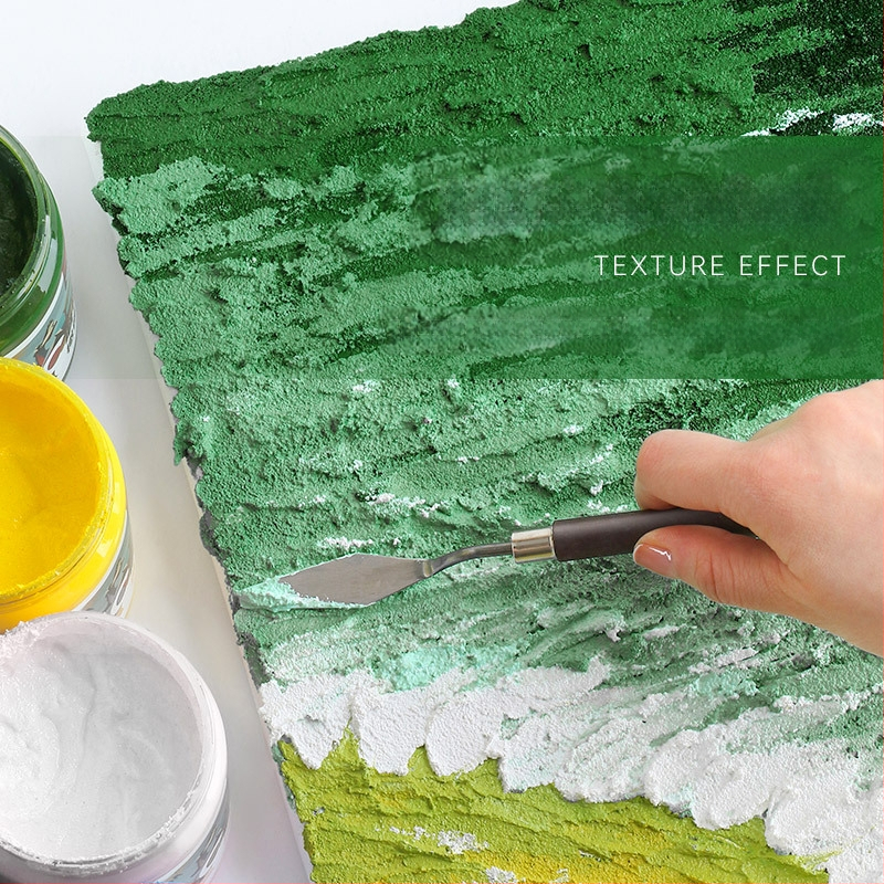 Zhongsheng Painting Material tekstūru gleznošanai pigmentu komplekts, polipropilēna pamats, 300 ml tilpums, 36 pudelēs kastē, IP atļauja mākslas radīšanai