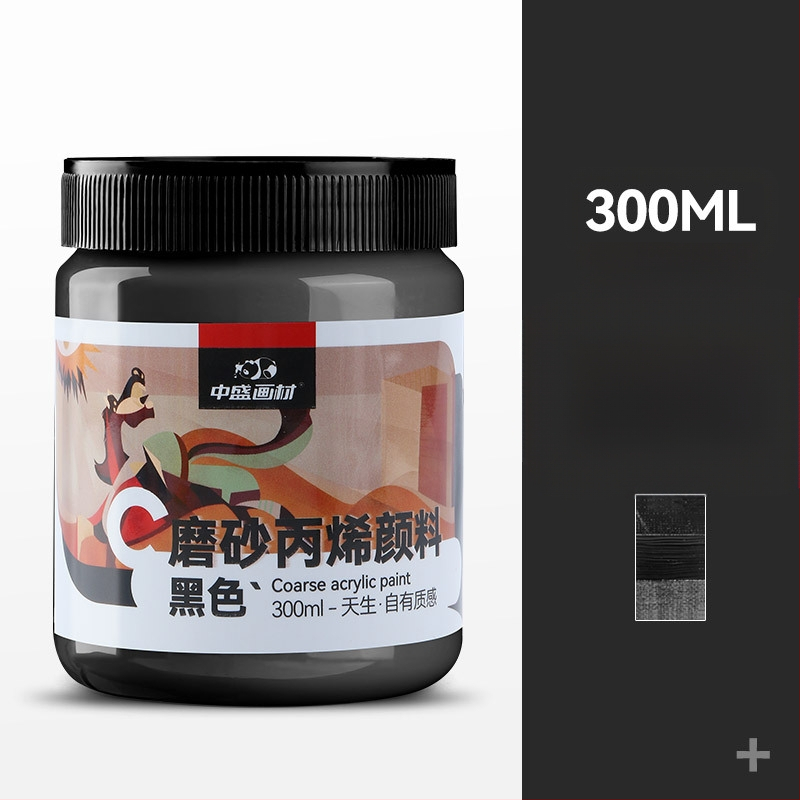 Zhongsheng Painting Material tekstūru gleznošanai pigmentu komplekts, polipropilēna pamats, 300 ml tilpums, 36 pudelēs kastē, IP atļauja mākslas radīšanai