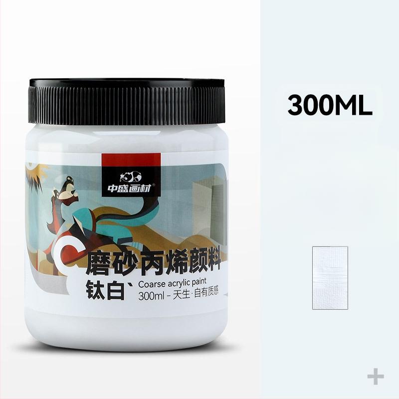 Zhongsheng Painting Material tekstūru gleznošanai pigmentu komplekts, polipropilēna pamats, 300 ml tilpums, 36 pudelēs kastē, IP atļauja mākslas radīšanai