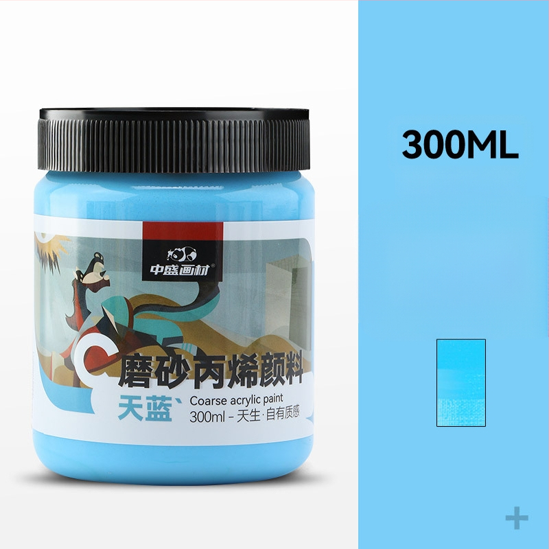 Zhongsheng Painting Material tekstūru gleznošanai pigmentu komplekts, polipropilēna pamats, 300 ml tilpums, 36 pudelēs kastē, IP atļauja mākslas radīšanai