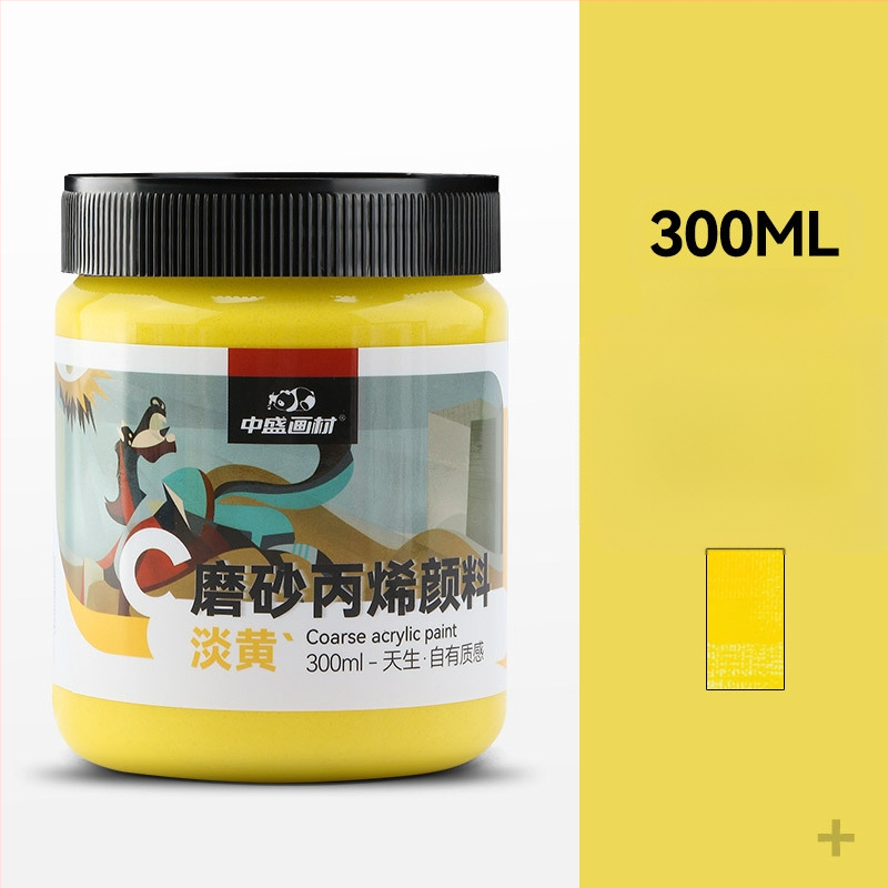 Zhongsheng Painting Material tekstūru gleznošanai pigmentu komplekts, polipropilēna pamats, 300 ml tilpums, 36 pudelēs kastē, IP atļauja mākslas radīšanai