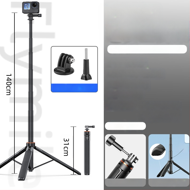 Držač/adapter za Action4/5 Pro – ručni selfie štapić i tripod za sportsku kameru, Pocket 3 proširenje, nosivost 1 kg, 3 sekcije