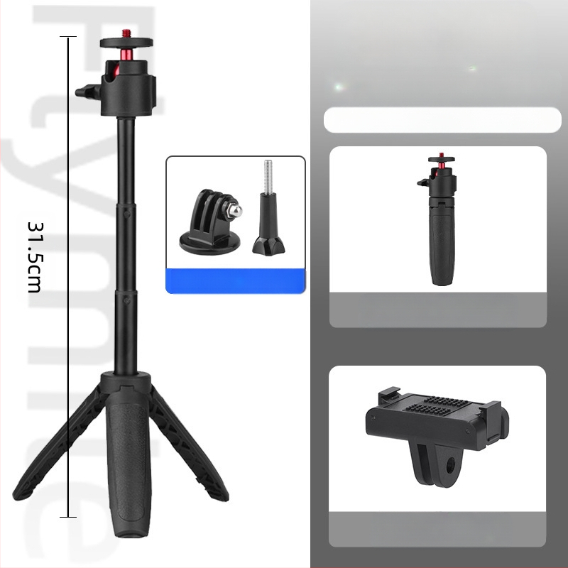 Držač/adapter za Action4/5 Pro – ručni selfie štapić i tripod za sportsku kameru, Pocket 3 proširenje, nosivost 1 kg, 3 sekcije
