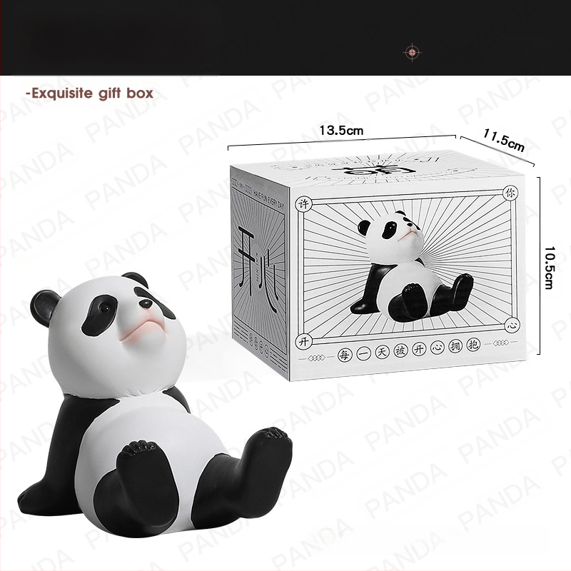 Βάση τηλεφώνου γραφείου με φιγούρα Panda, από ρητίνη, σε απλό και μοντέρνο στυλ