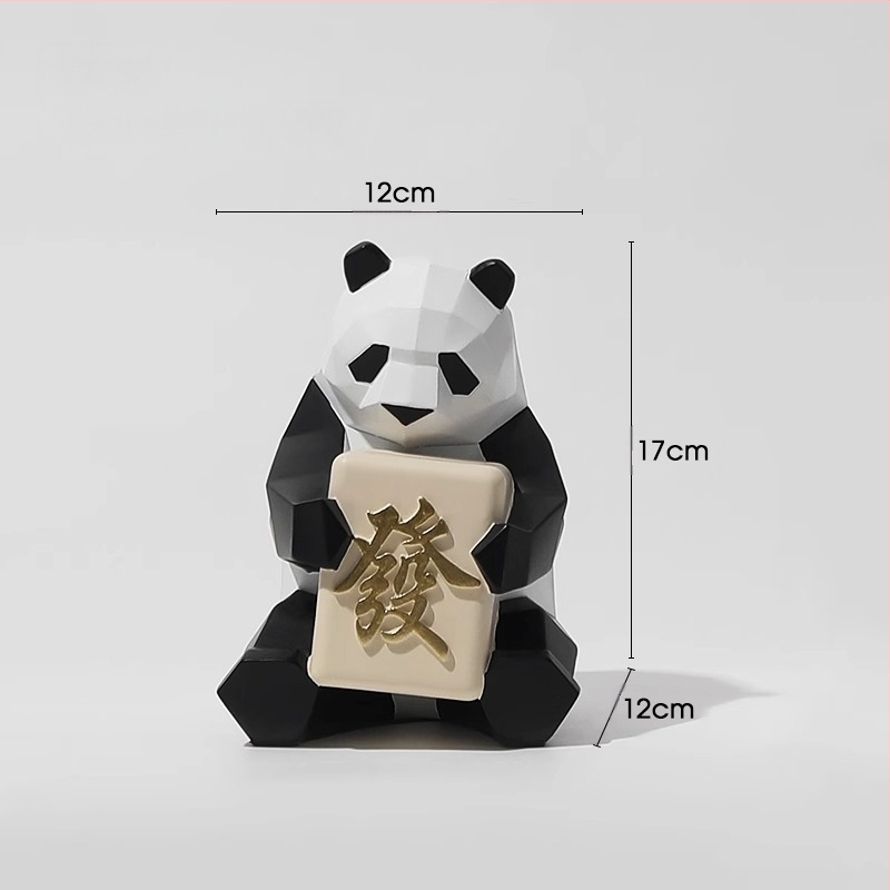 Βάση τηλεφώνου γραφείου με φιγούρα Panda, από ρητίνη, σε απλό και μοντέρνο στυλ