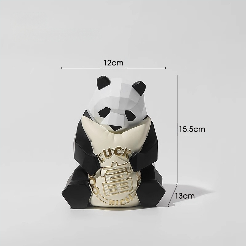 Βάση τηλεφώνου γραφείου με φιγούρα Panda, από ρητίνη, σε απλό και μοντέρνο στυλ