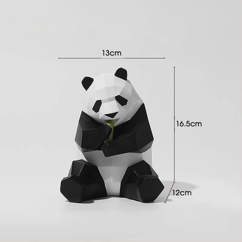 Βάση τηλεφώνου γραφείου με φιγούρα Panda, από ρητίνη, σε απλό και μοντέρνο στυλ