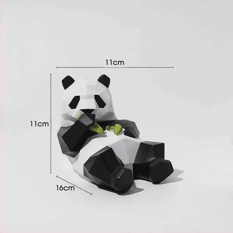 Βάση τηλεφώνου γραφείου με φιγούρα Panda, από ρητίνη, σε απλό και μοντέρνο στυλ