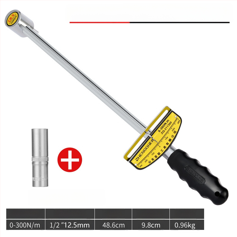 Ключ за въртящ момент с регулируем момент и индикатор, за смяна на свещи и автомобилен ремонт
