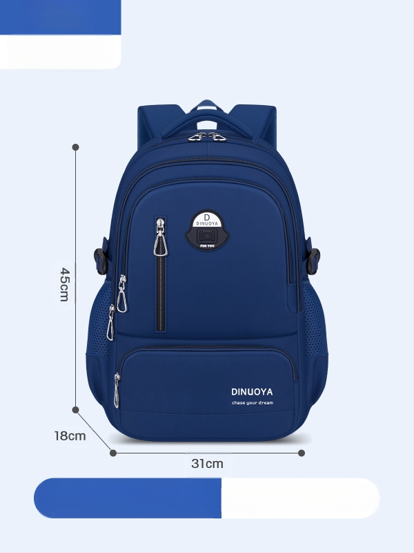 Ученическа раница за момчета, обем 36-55 л, Oxford плат, презрамки с въздушно подплатяване, устойчива на износване, за ежедневна употреба