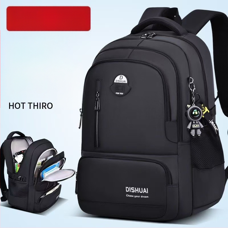 Ученическа раница за момчета, обем 36-55 л, Oxford плат, презрамки с въздушно подплатяване, устойчива на износване, за ежедневна употреба