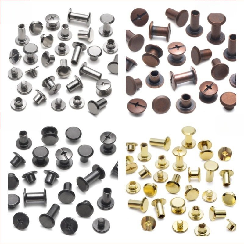 Ruicheng Ριβέτες για Φωτοαλμπουμ - DIY Βιδωτές Ριβέτες, Σετ 110/90, Κατάλληλο για Τσάντες, Ρούχα, Παπούτσια και Αξεσουάρ