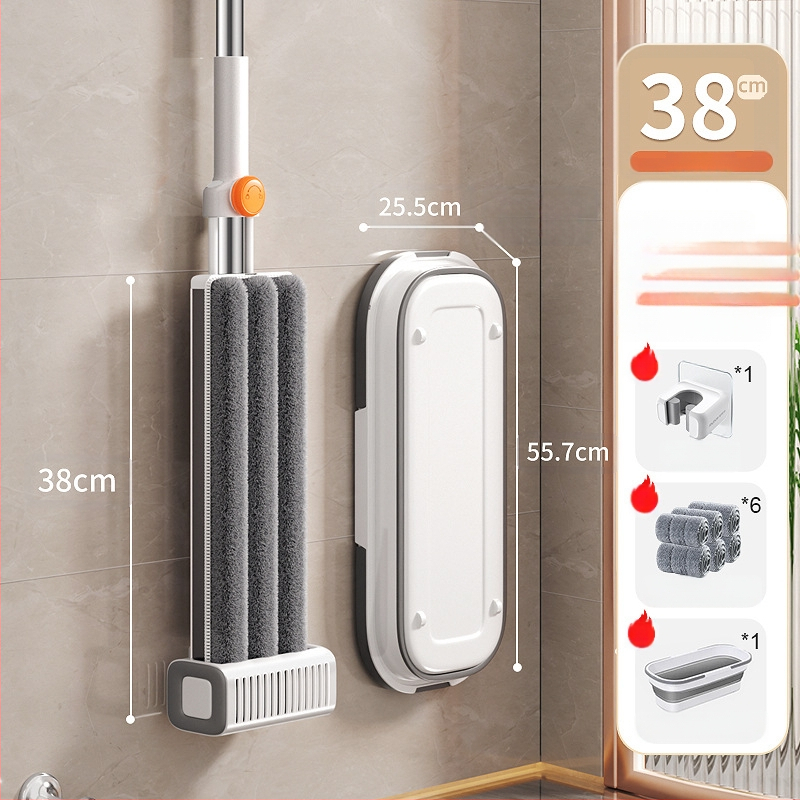 Nerūdijančio plieno plokščiasis mopas šlapiam ir sausam valymui, patvarus modelis 2025