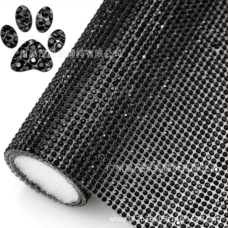 Стикер с кристали на лепяща основа от Jingmao, електроплакирани стъклени кристали, правоъгълен лист за DIY облекло