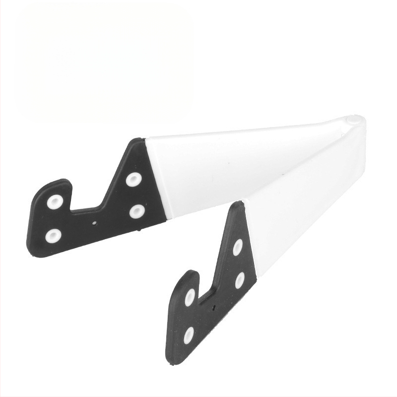 V-veida galda statīvs telefoniem un planšetēm, no plastmasas, universāls, ar personalizācijas atbalstu