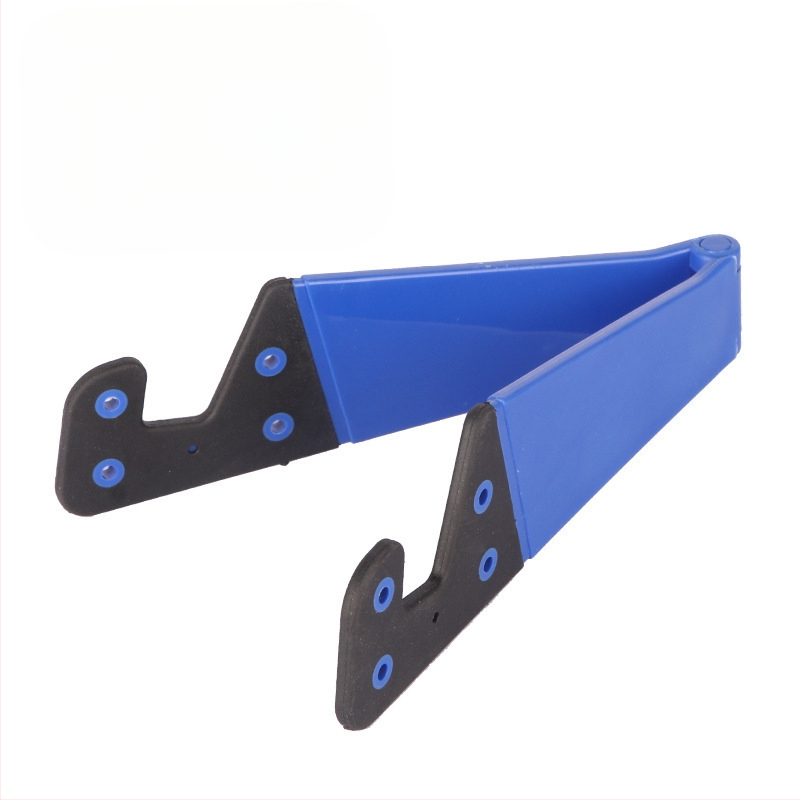 V-veida galda statīvs telefoniem un planšetēm, no plastmasas, universāls, ar personalizācijas atbalstu