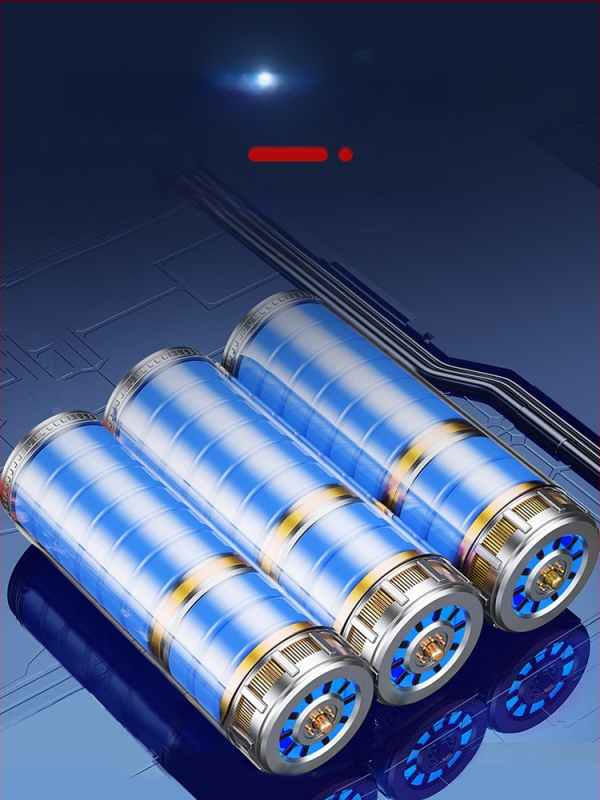 Galvos žibintuvas su 18650 Li-ion baterija, atsparus vandeniui, spindulio nuotolis ≥3000 m, veikimo laikas 36 h, svoris 364 g