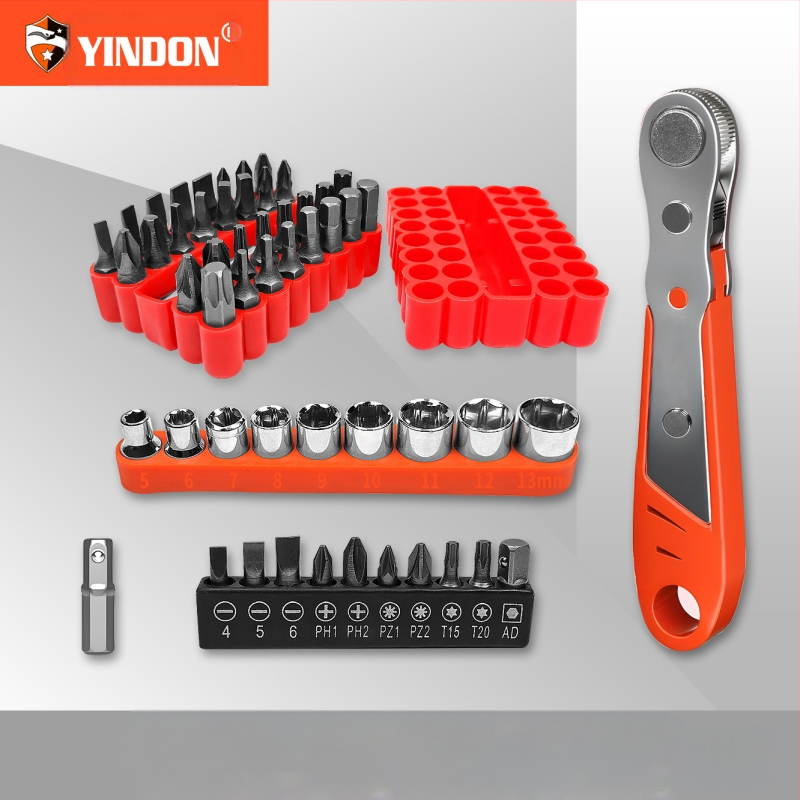 Комплект Eagle Shield отвертки с реверсивен тресчотков механизъм, сгъваем ключ и битове под ъгъл — Карбонова стомана, тегло 0.6 кг, Комплект: Да, Магнитно: Не, Изолирано: Не