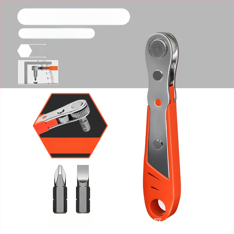 Комплект Eagle Shield отвертки с реверсивен тресчотков механизъм, сгъваем ключ и битове под ъгъл — Карбонова стомана, тегло 0.6 кг, Комплект: Да, Магнитно: Не, Изолирано: Не