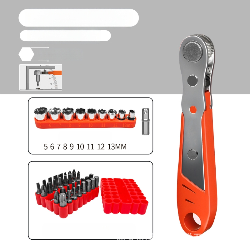 Комплект Eagle Shield отвертки с реверсивен тресчотков механизъм, сгъваем ключ и битове под ъгъл — Карбонова стомана, тегло 0.6 кг, Комплект: Да, Магнитно: Не, Изолирано: Не