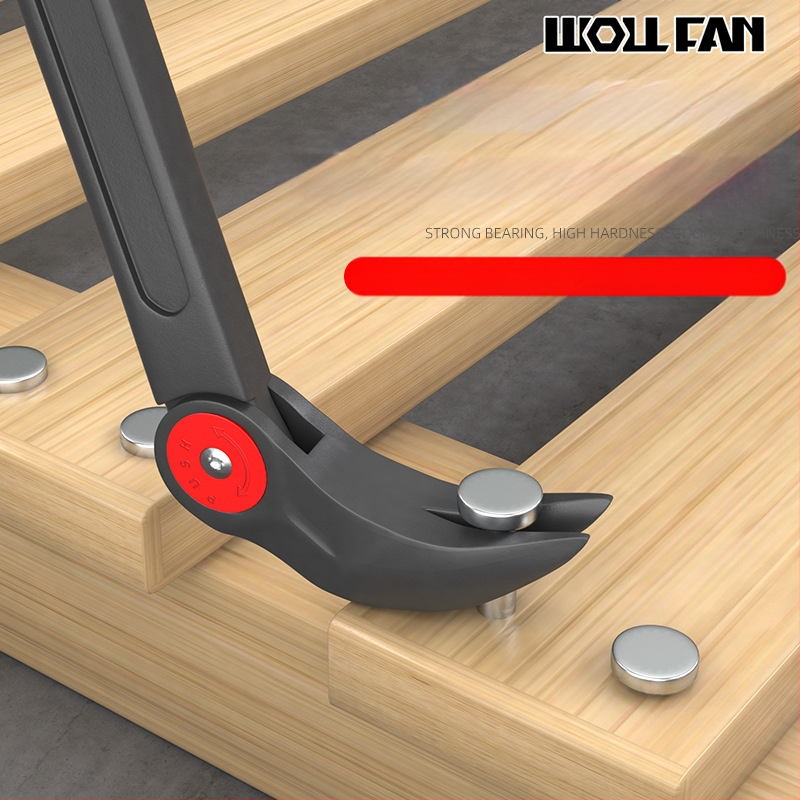 Ломик за автомобили: кръгъл прът, двустранен с кръгъл и плосък край, въглеродна стомана, мултифункционален инструмент за ремонт