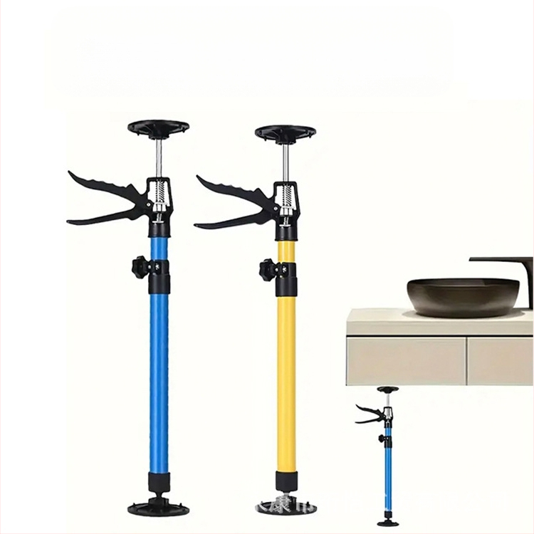 Στήριγμα ανύψωσης εγκατάστασης κρεματών ντουλαπιών με τηλεσκοπική ράβδο, υποστήριξη γυψοσανίδας και εργαλείο ξυλουργικής για οροφή