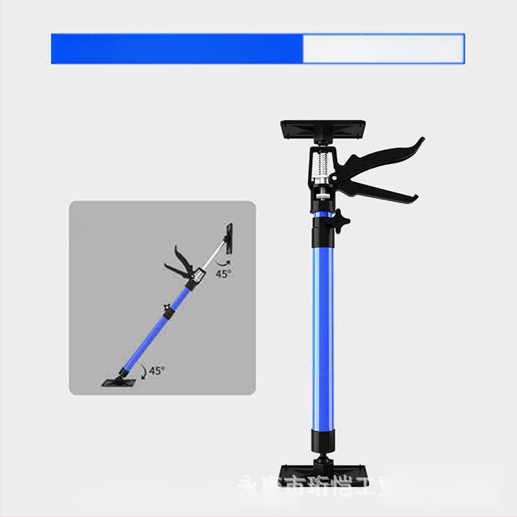 Στήριγμα ανύψωσης εγκατάστασης κρεματών ντουλαπιών με τηλεσκοπική ράβδο, υποστήριξη γυψοσανίδας και εργαλείο ξυλουργικής για οροφή