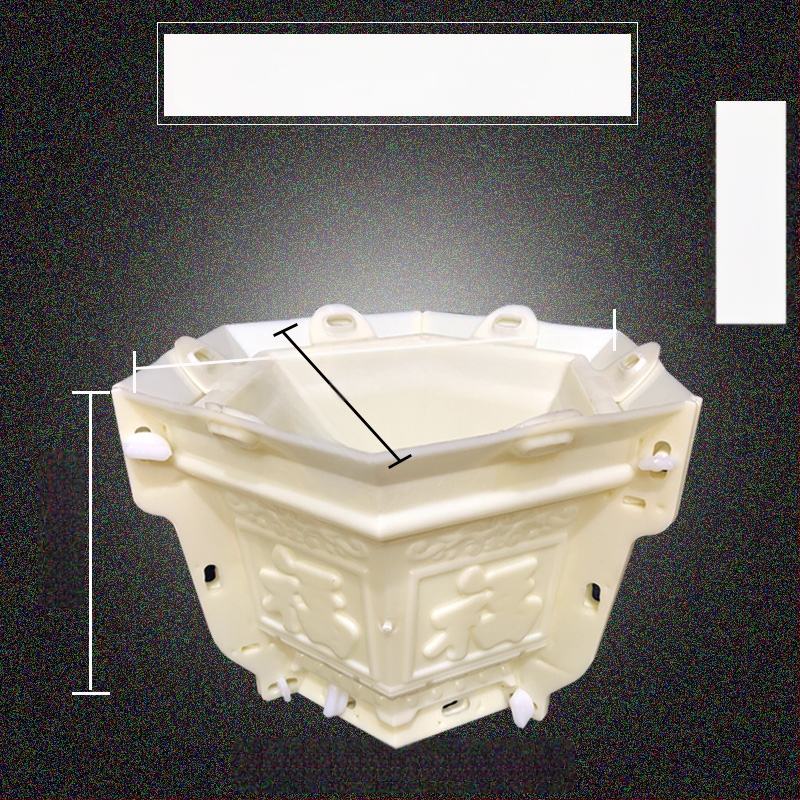 Formă hexagonală din plastic pentru ghivece din ciment – pentru amenajare DIY, model de ghiveci și șablon de construcție