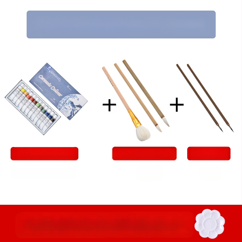 Fun Pottery Keramikas pigmentu komplekts keramikas gleznošanai, 12 pigmenti, tilpums 1, lietošana: keramikas gleznošana