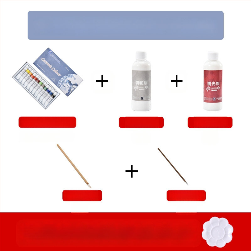 Fun Pottery Keramikas pigmentu komplekts keramikas gleznošanai, 12 pigmenti, tilpums 1, lietošana: keramikas gleznošana