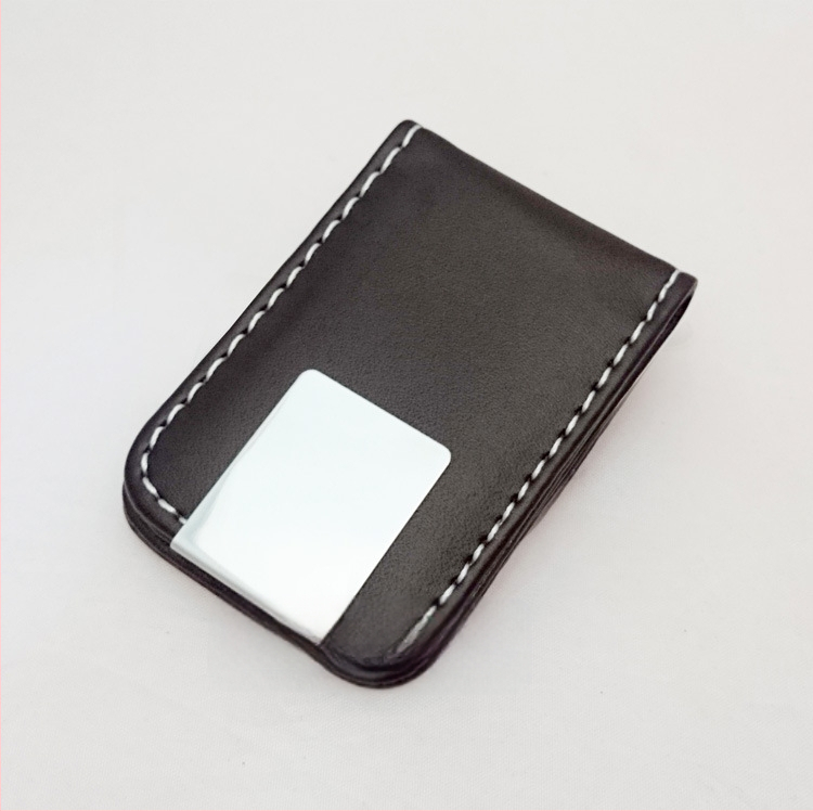 Magnetinis pinigų klipas, unisex, PU oda, 1 sulenkimas, ekspozicinis atidarymas, vertikalios kvadrato formos, modeliai HC-8833/HC-8844/HC-9090