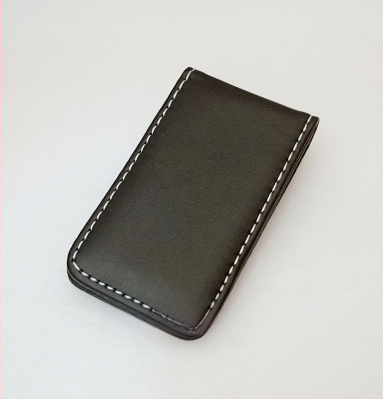 Magnetinis pinigų klipas, unisex, PU oda, 1 sulenkimas, ekspozicinis atidarymas, vertikalios kvadrato formos, modeliai HC-8833/HC-8844/HC-9090