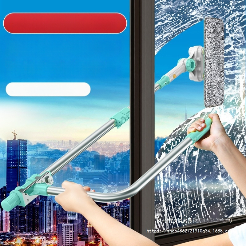 Dvigubos pusės išorinių langų valytuvas aukštų pastatų (Medžiaga: šilko gėlė; Naudojimas: namų ūkis; Rankinis)