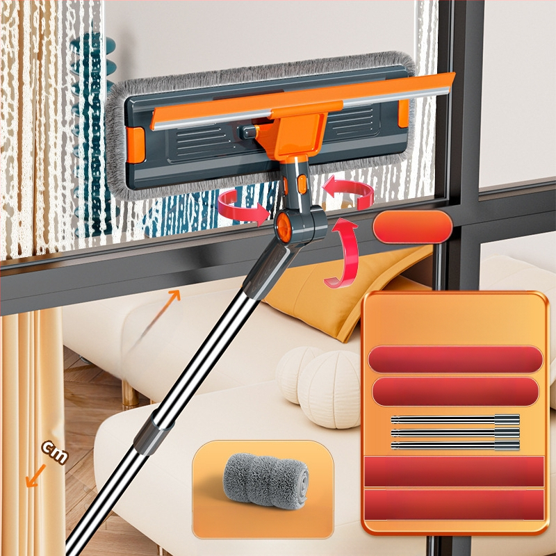 Dvigubos pusės išorinių langų valytuvas aukštų pastatų (Medžiaga: šilko gėlė; Naudojimas: namų ūkis; Rankinis)