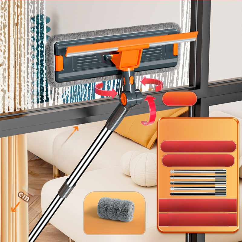 Dvigubos pusės išorinių langų valytuvas aukštų pastatų (Medžiaga: šilko gėlė; Naudojimas: namų ūkis; Rankinis)