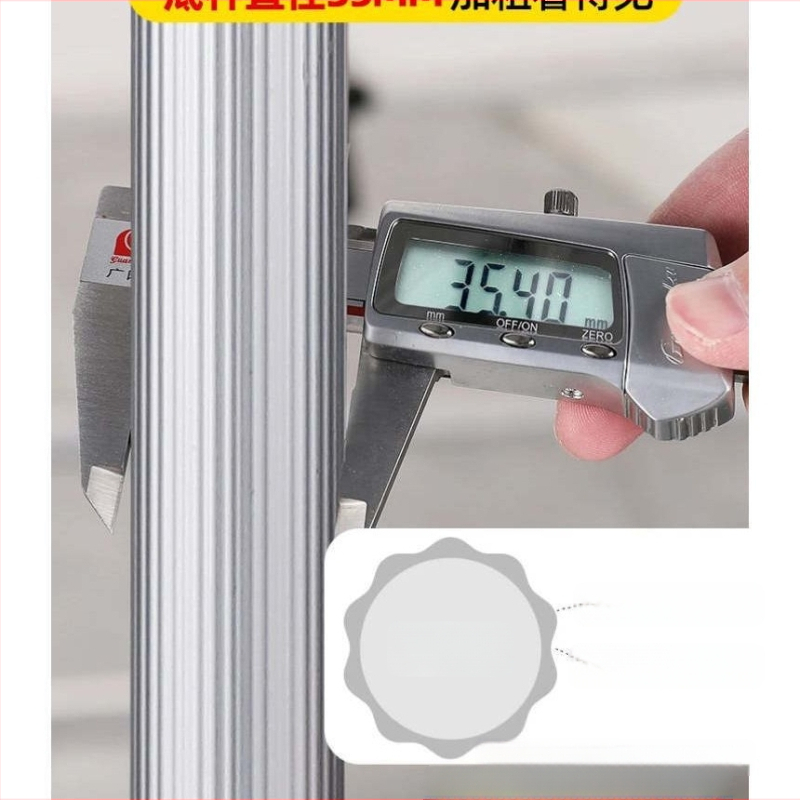 Лазерен нивелир с телескопична повдигаща пръчка и инфрачервен мултифункционален държач, изработен от удебелена алуминиева сплав и неръждаема стомана