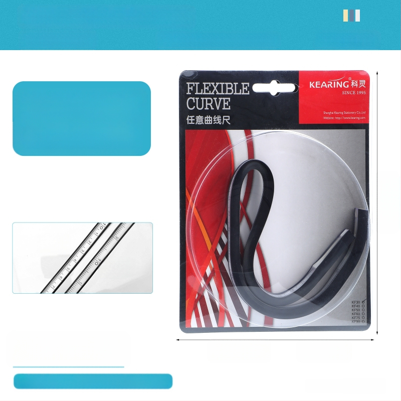 Змийска линейка — пластмасова, гъвкава форма; тегло 89 g; опаковка 19×9×1,5 cm