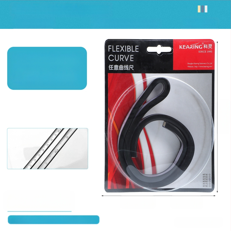 Змийска линейка — пластмасова, гъвкава форма; тегло 89 g; опаковка 19×9×1,5 cm