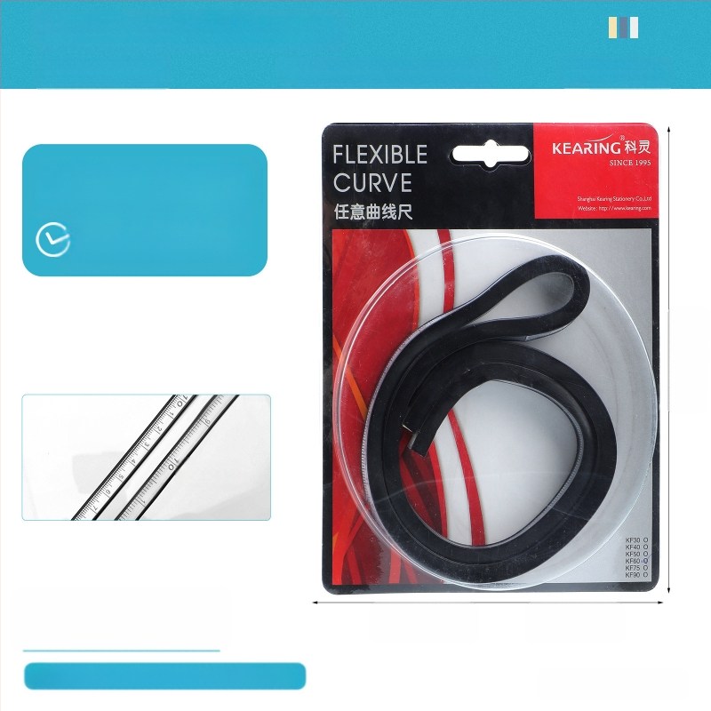 Змийска линейка — пластмасова, гъвкава форма; тегло 89 g; опаковка 19×9×1,5 cm