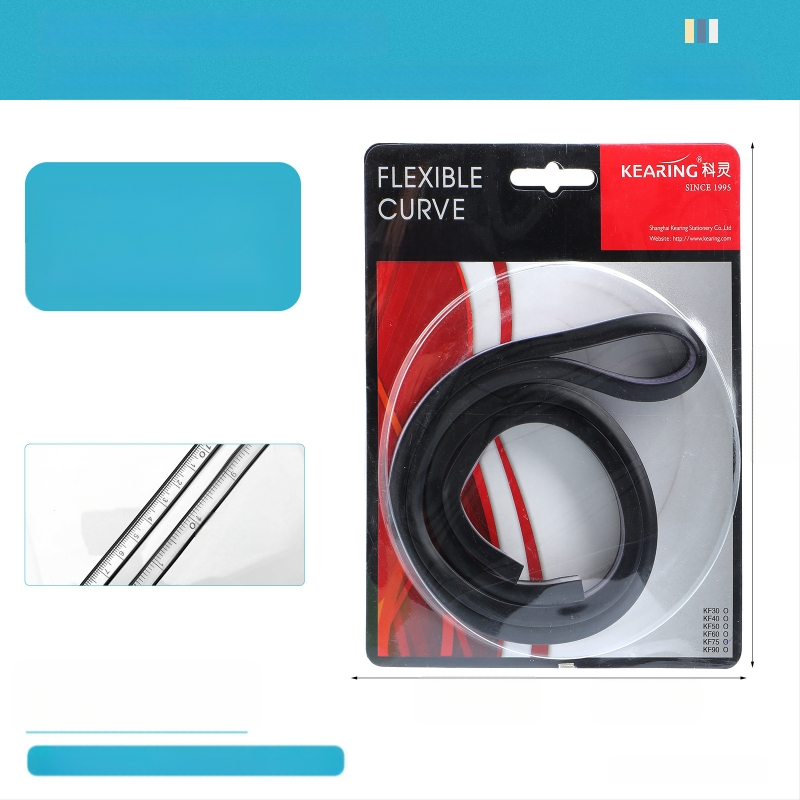 Змийска линейка — пластмасова, гъвкава форма; тегло 89 g; опаковка 19×9×1,5 cm