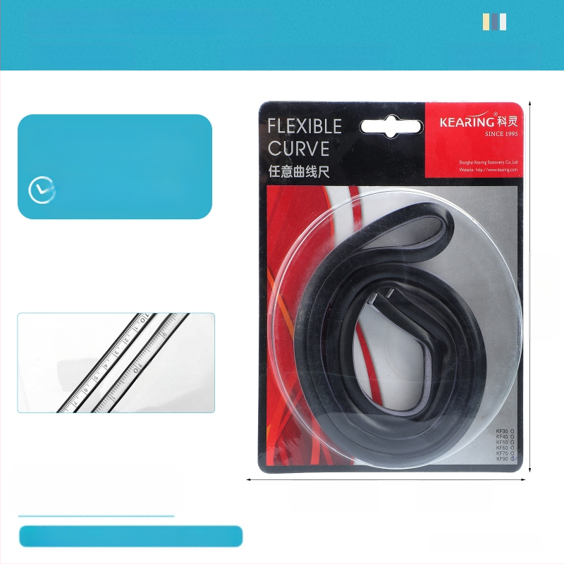 Змийска линейка — пластмасова, гъвкава форма; тегло 89 g; опаковка 19×9×1,5 cm