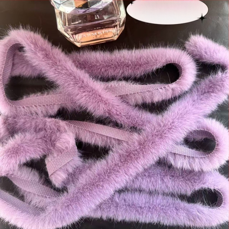 Имитирани ленти от изкуствена норова козина за DIY – суров ръб, декор за дрехи