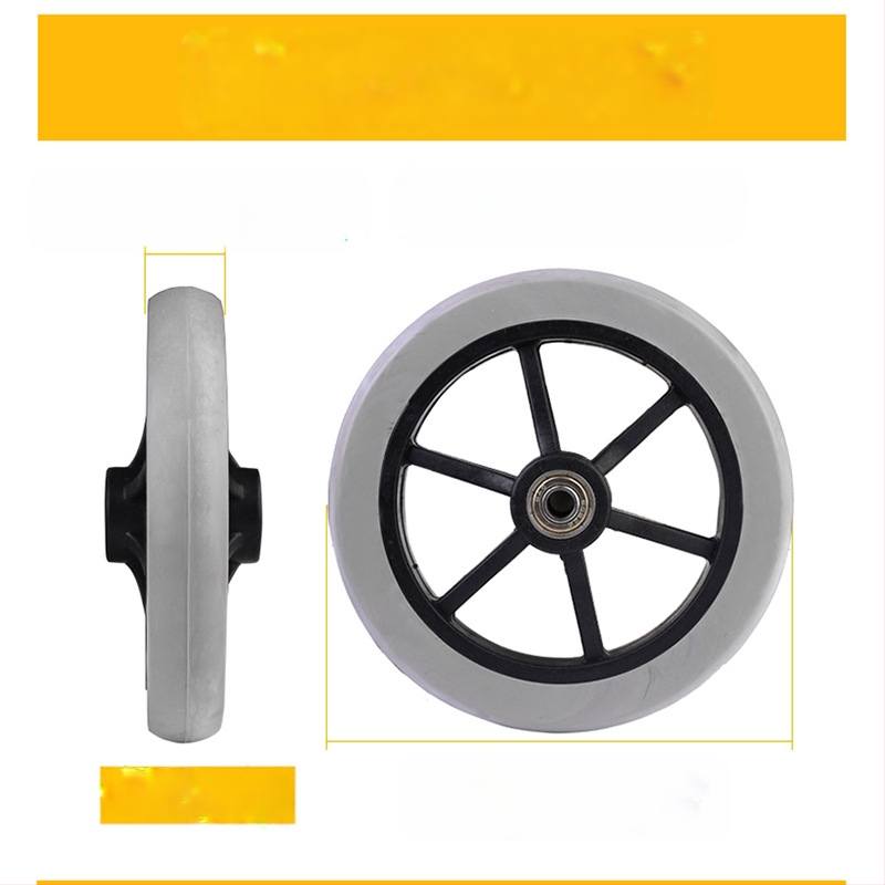 Vežimėlio priekinis ratas, universalus, guma, neišpūstas, modelis YBK-011, prekės ženklas Yibaikang