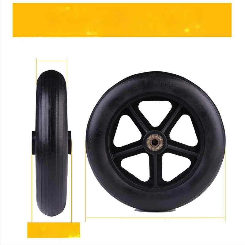 Vežimėlio priekinis ratas, universalus, guma, neišpūstas, modelis YBK-011, prekės ženklas Yibaikang