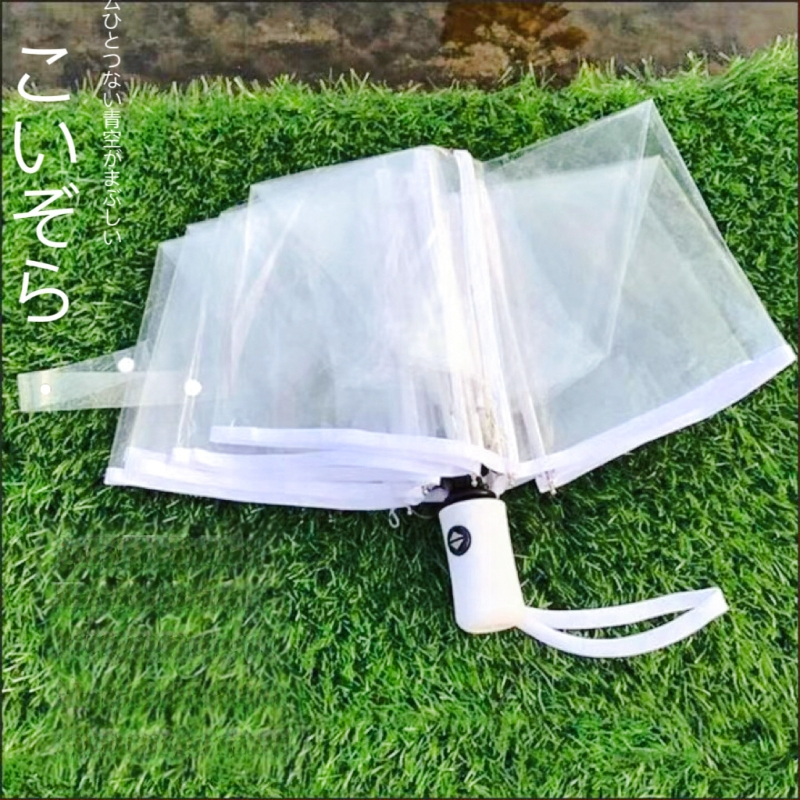 Yanyun priehľadný dáždnik s 16 žiabrami, automatické otvorenie, dlhá rukoväť, DIY prispôsobenie