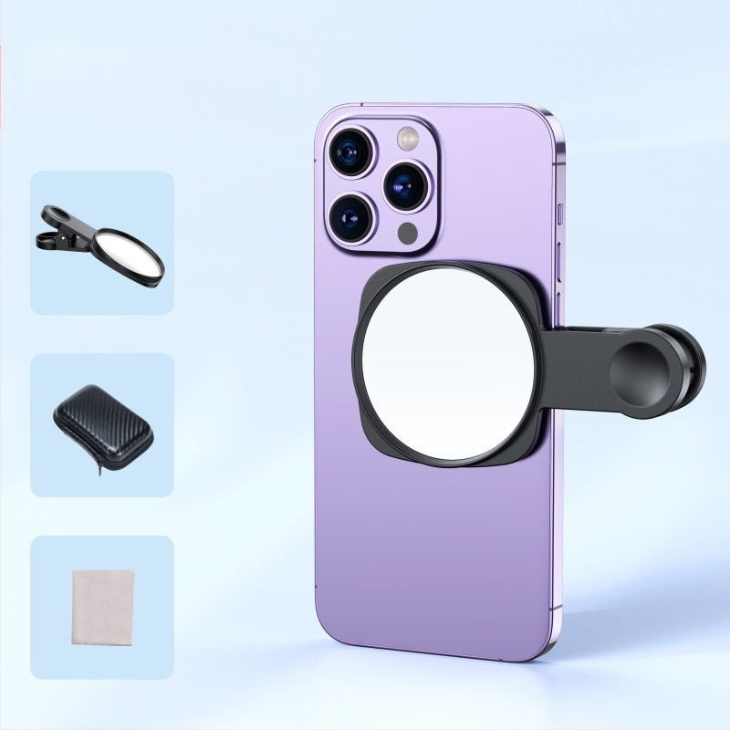 TH-217 Universali klipu objektyvas telefonui – atspindintis selfie objektyvas su Sky Mirror efektu – Shenzhen