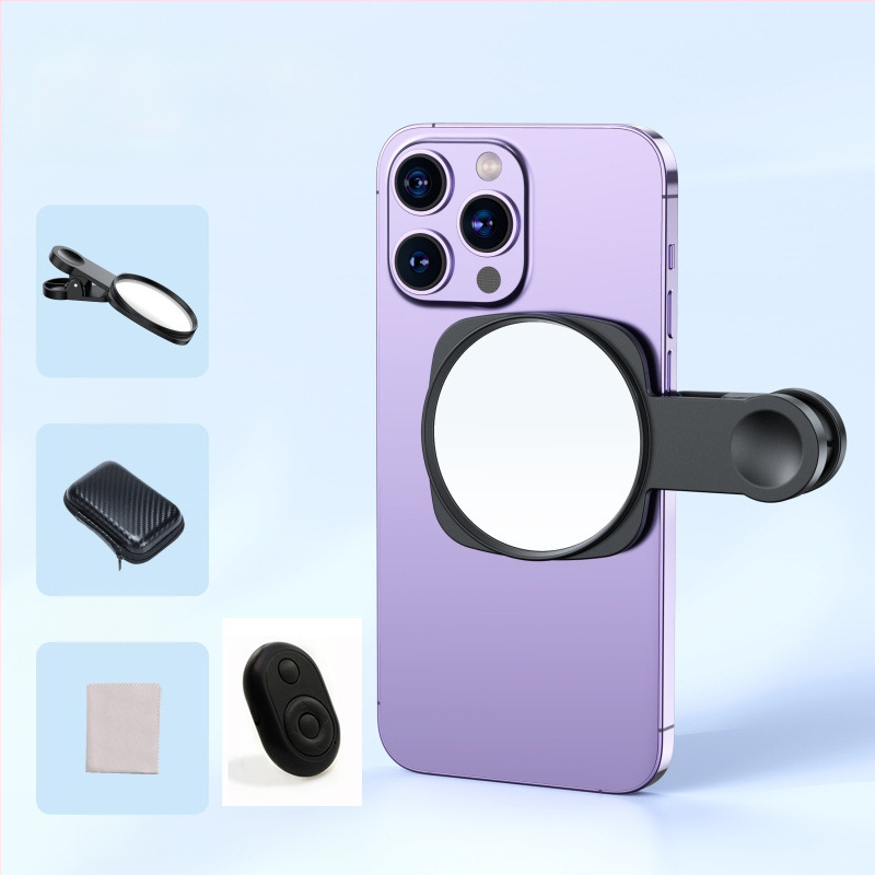 TH-217 Universali klipu objektyvas telefonui – atspindintis selfie objektyvas su Sky Mirror efektu – Shenzhen