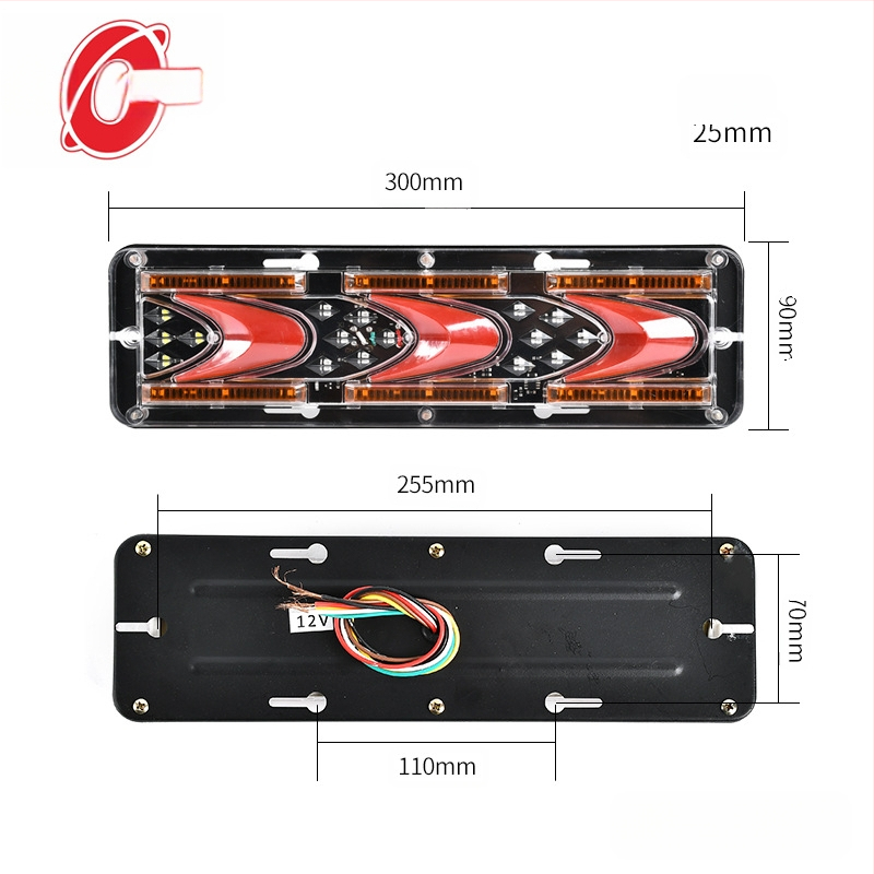 LED οπίσθιο φως για 12V/24V τρίκυκλο και φορτηγό – 6000K, 0,2A, διάρκεια ζωής ≥5000h