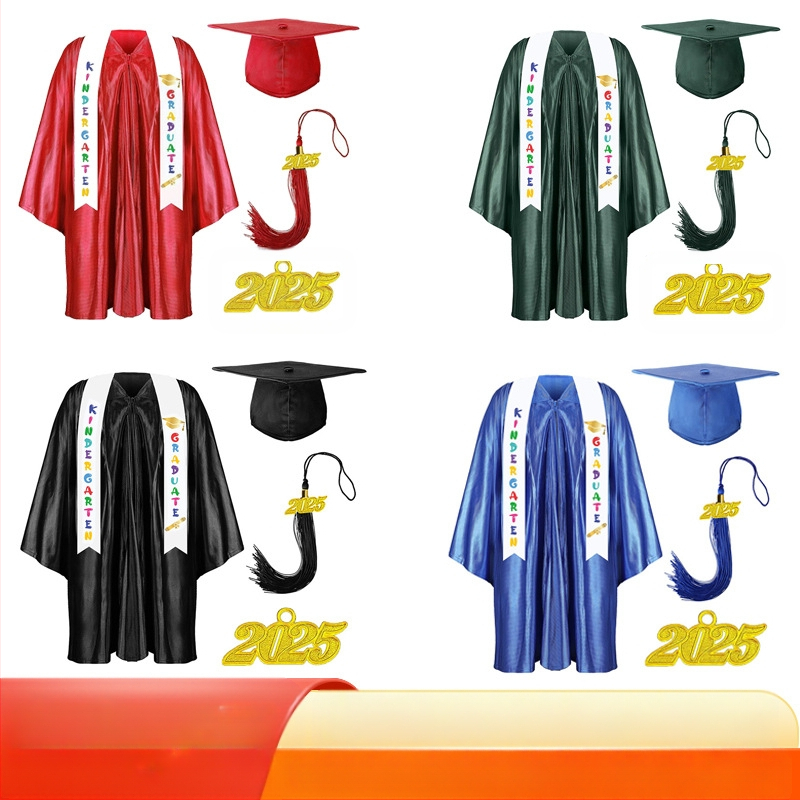 Jin Yi Bao детска завършваща униформа за училищни представления, трикотажна материя, 95% полиестер, за деца 3–8 години, AQL 1.0