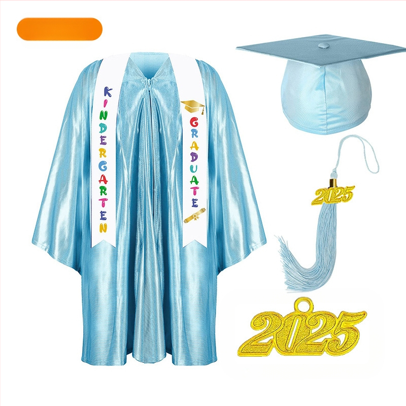 Jin Yi Bao детска завършваща униформа за училищни представления, трикотажна материя, 95% полиестер, за деца 3–8 години, AQL 1.0